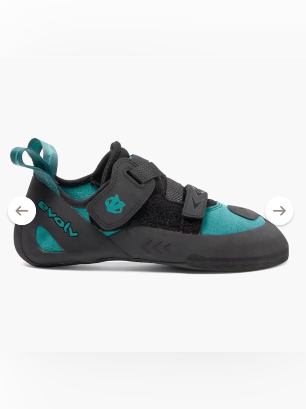 NEW Evolv Kira women’s climbing shoes teal 7.5 38